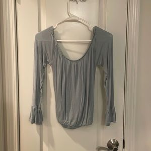 Sea foam green blouse
